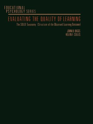 cover image of Evaluating the Quality of Learning